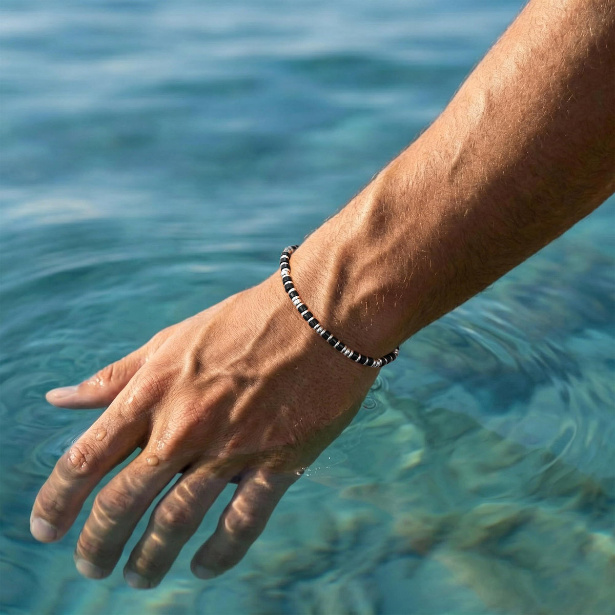 Jesvo Triple Protection Bracelet Gifts for Men, Beaded Hematite Tiger Eye Black Obsidian Stone Gemstone Bracelets Healing Jewelry Christmas Stocking Stuffers Gifts for Man Male Him 🍁 All In One Marketplace Canada
