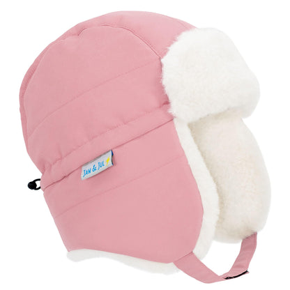 Jan & Jul Girls' Toasty-Dry Trapper Hat for Kids (Dusty Pink, L) 🍁 All In One Marketplace Canada