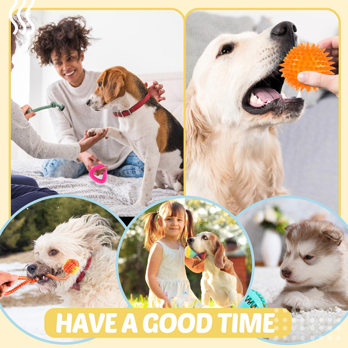 Puppy Toys 21 Pack, Small Dog Chew Toys with Rope Toys for Teething Pet Cute Squeak Toy with Treating Ball for Puppy, Small Dogs - Available at All In One Marketplace Canada
