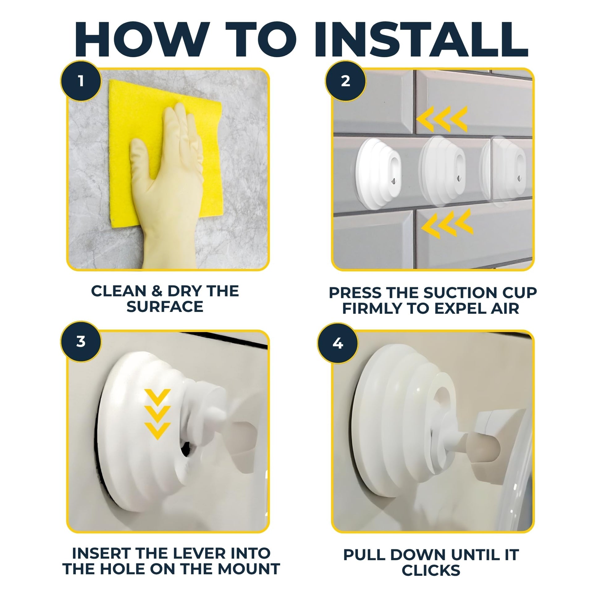 HONEYBULL Fogless Shower Mirror with Suction Mount & Swivel – Anti-Fog Acrylic Bathroom Mirror for Shaving – Built-in Razor Holder, Easy Install, Home Shower Accessory (White) - Available at All In One Marketplace Canada