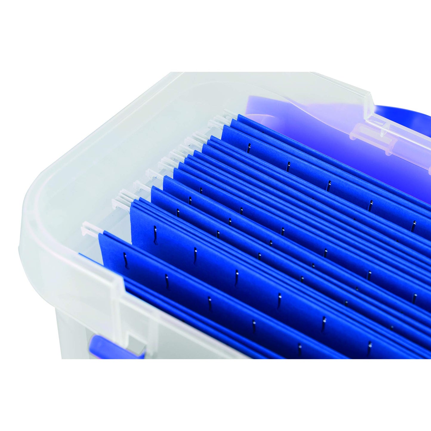 Bankers Box Heavy Duty Portable Plastic File Box with Hanging Rails, Letter, 1 Pack (0086304) 🍁 All In One Marketplace Canada