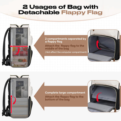 Maelstrom 15.6-17.3" Laptop Backpack with Lunch Box, Work Bag for Women Men