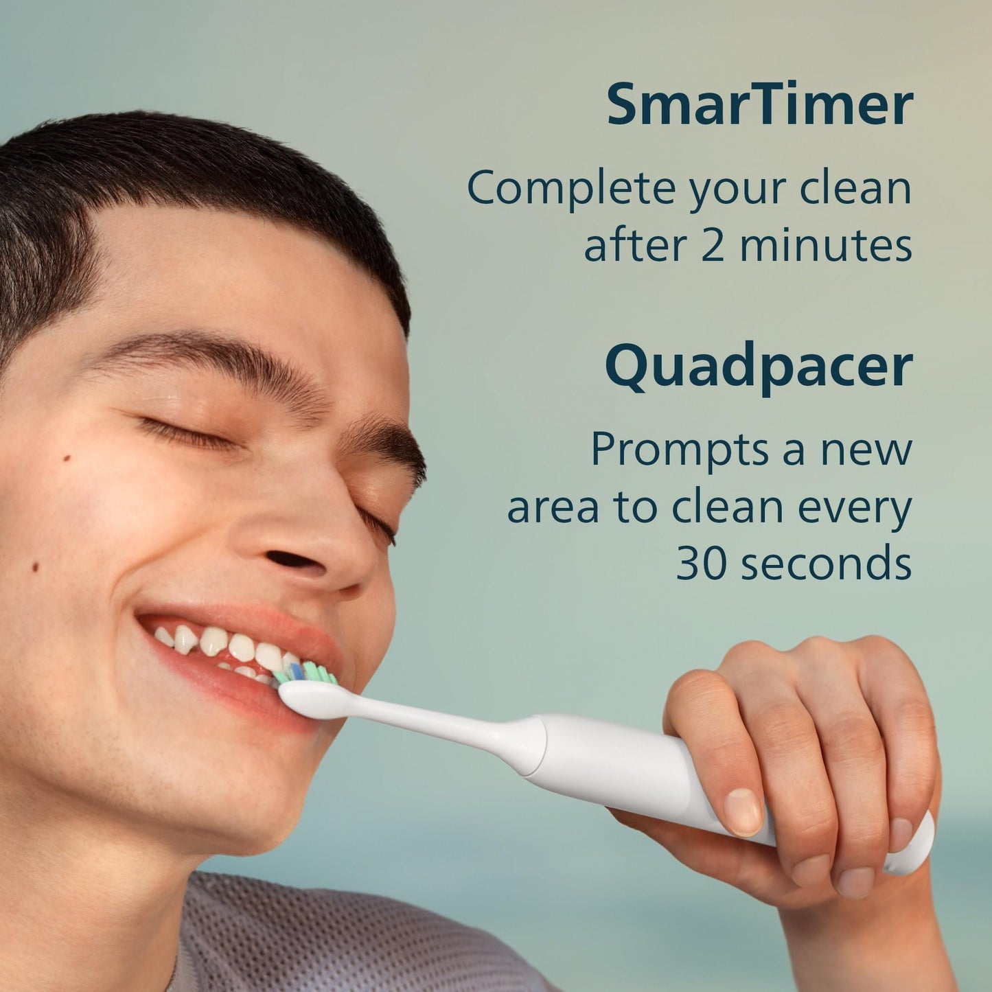 Philips Sonicare 4100 Power Toothbrush, Rechargeable Electric Toothbrush with Pressure Sensor, Black HX3681/24