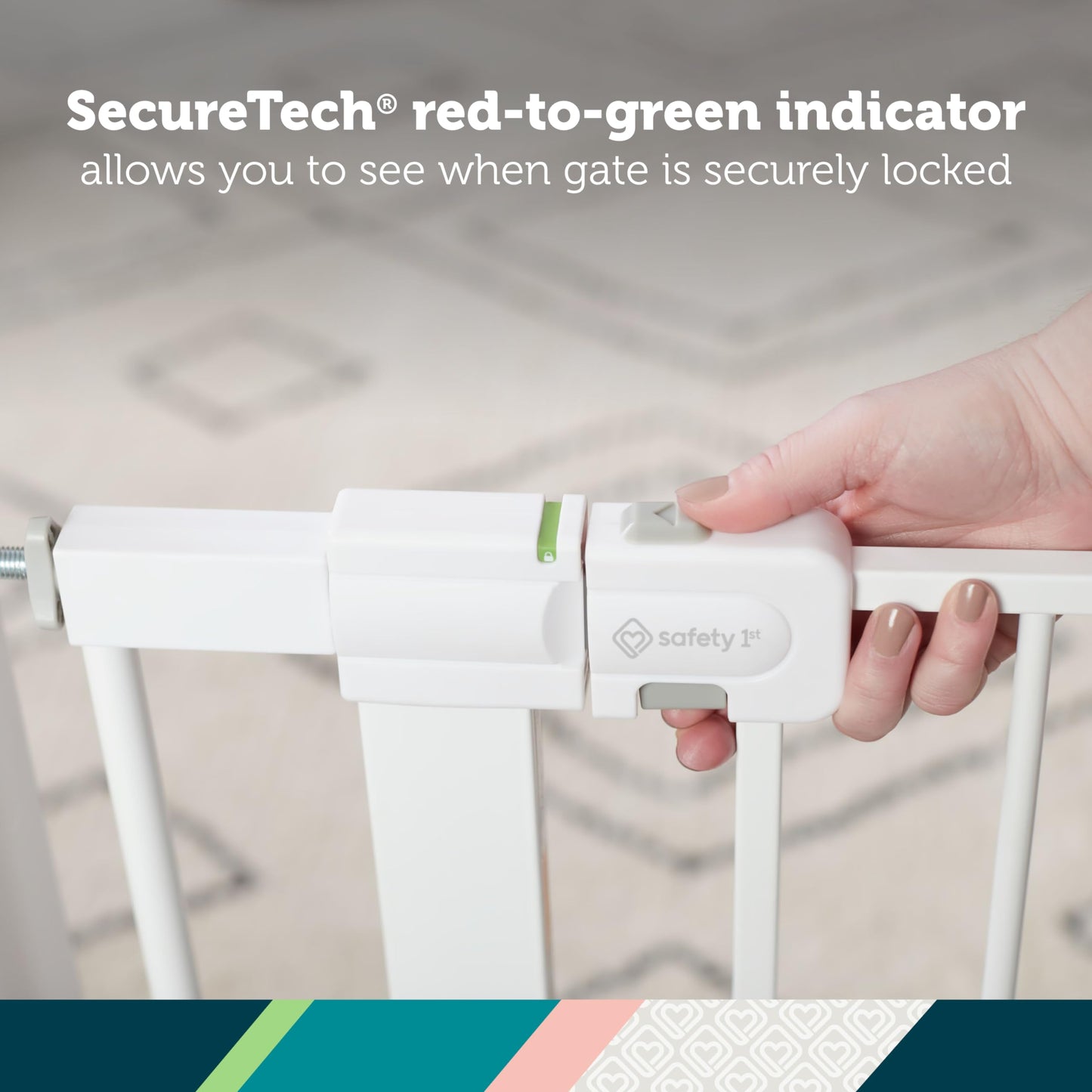 Safety 1st Easy Install Walk-Through Gate, Black 🍁 All In One Marketplace Canada