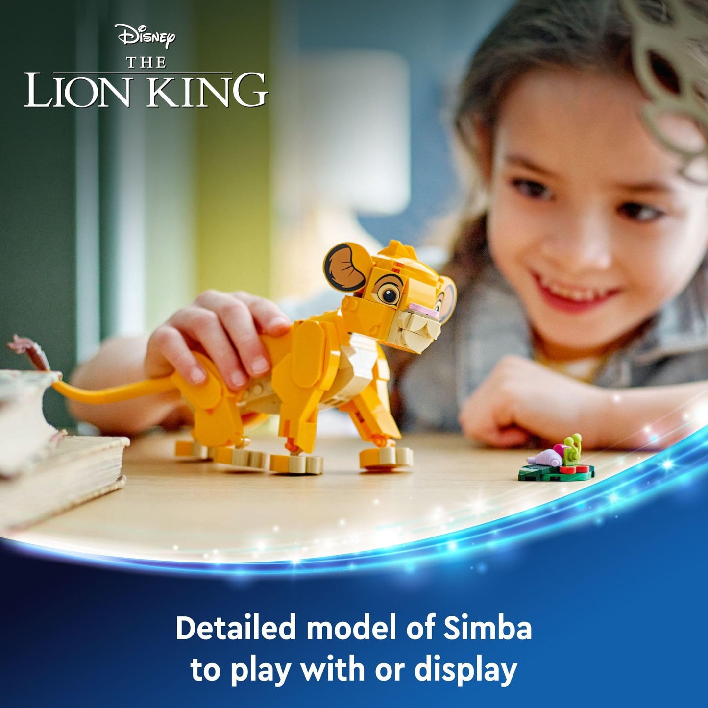 LEGO Disney Simba The Lion King Cub Buildable Disney Toy for Kids, Disney Collection, Lion King Movie Toy, Simba Toy Construction Playset Figure, Fun Gift for Girls and Boys Ages 6 and Up, 43243 LEGO