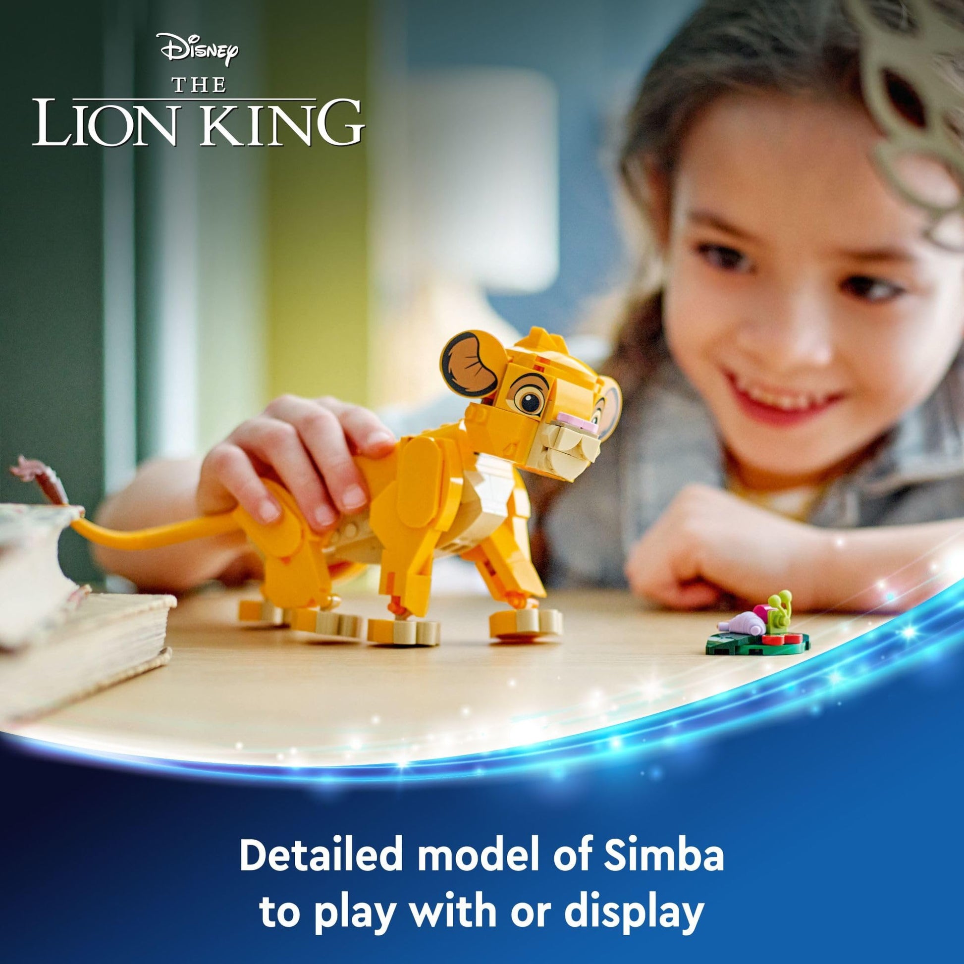 LEGO Disney Simba The Lion King Cub Buildable Disney Toy for Kids, Disney Collection, Lion King Movie Toy, Simba Toy Construction Playset Figure, Fun Gift for Girls and Boys Ages 6 and Up, 43243 LEGO