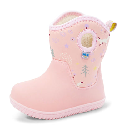Jan & Jul Waterproof Winter Boots for Toddlers (Pink Forest, US 7) 🍁 All In One Marketplace Canada