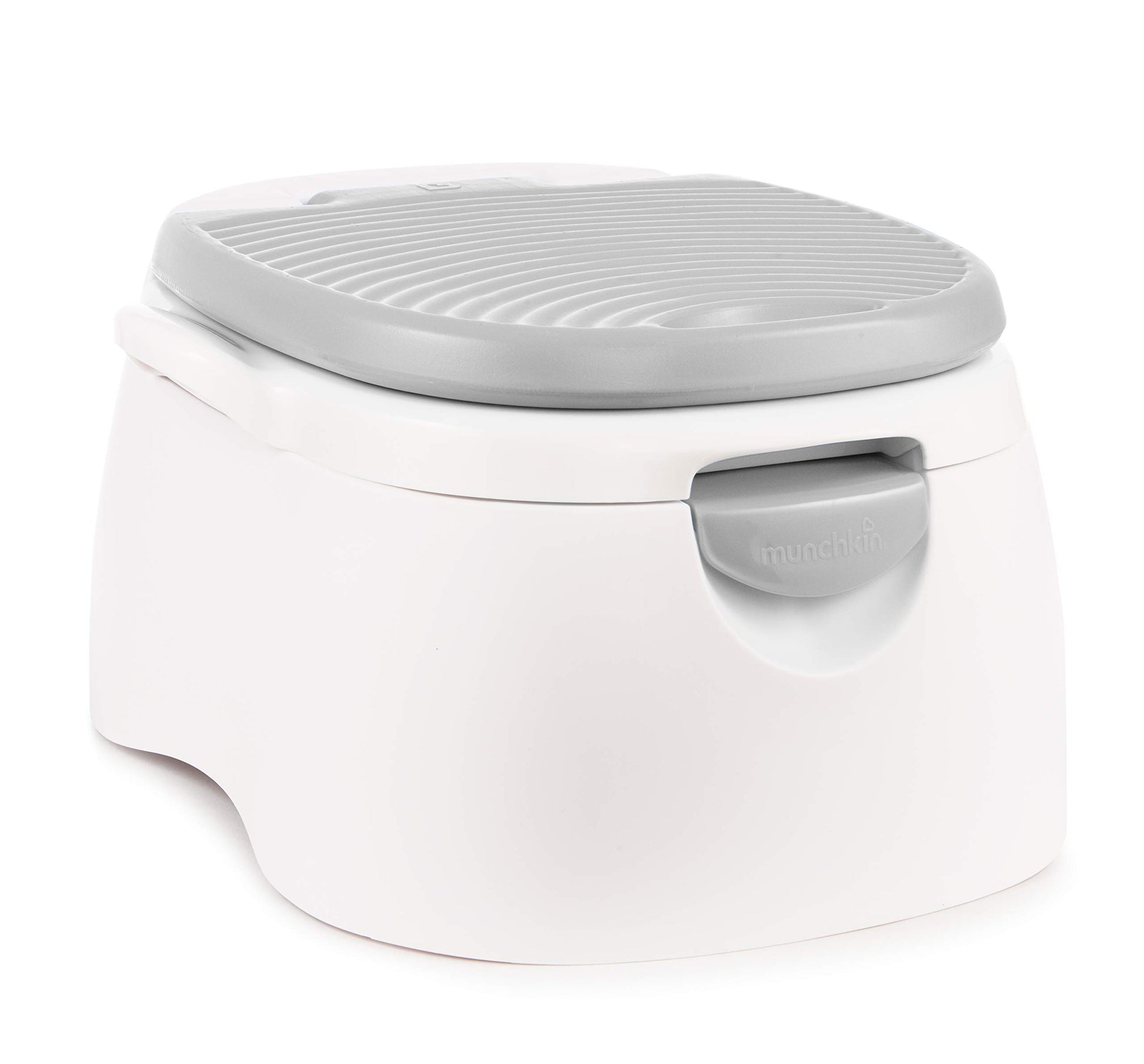 Munchkin Arm & Hammer Multi-Stage 3-in-1 Potty Seat, (Potty Chair, Trainer Ring and Step Stool), Grey Munchkin
