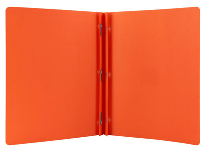 Hilroy 3-Prong Report Cover, 8-1/2” x 11”, Orange, 25 Per Pack (06203)