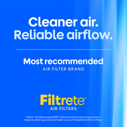 Filtrete 16x25x1 AC Furnace Air Filter, MERV 11, MPR 1000, Micro Allergen Defense, 3-Month Pleated 1-Inch Electrostatic Air Cleaning Filter, 4 Pack (Actual Size 15.69 x 24.69 x 0.81 in)
