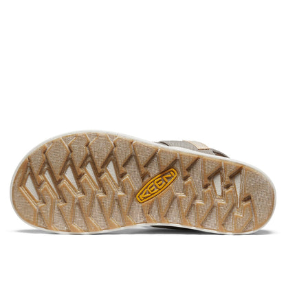 KEEN Women's Elle Backstrap Casual Platform Open Toe Wedge Sandals, Brindle/Birch, 8 KEEN