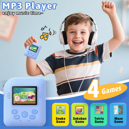 Okaloka Kids Instant Print Camera Toys,1080P HD Toddler Digital Video Camera,Christmas Birthday Gifts for Girls Boys Age 3-12 Year Old - 32G SD Card Included (Blue) 🍁 All In One Marketplace Canada