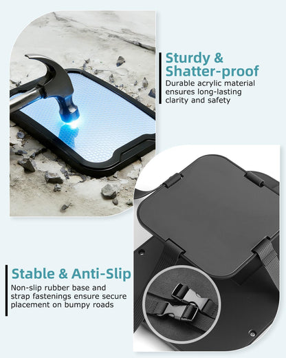 Zacro Baby Car Mirror, Shatter-Proof Acrylic Baby Mirror for Car, Rearview Baby Mirror-Easily to Observe The Baby's Every Move, Safety and 360 Degree Adjustability