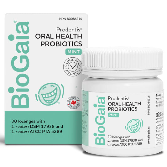 Prodentis Mint | Dental Oral Probiotic Lozenges | for Adults | Clinically Proven Dental Probiotics | Promotes Good Oral Health & Gut Health Too | 30 Mint-Flavored Lozenges - Available at All In One Marketplace Canada