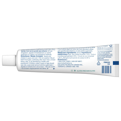 Tom's of Maine Whole Care Fluoride Natural Toothpaste, Peppermint, 85 mL, Wholecare Fluoride, 3 pack , Amazon Exclusive 🍁 All In One Marketplace Canada