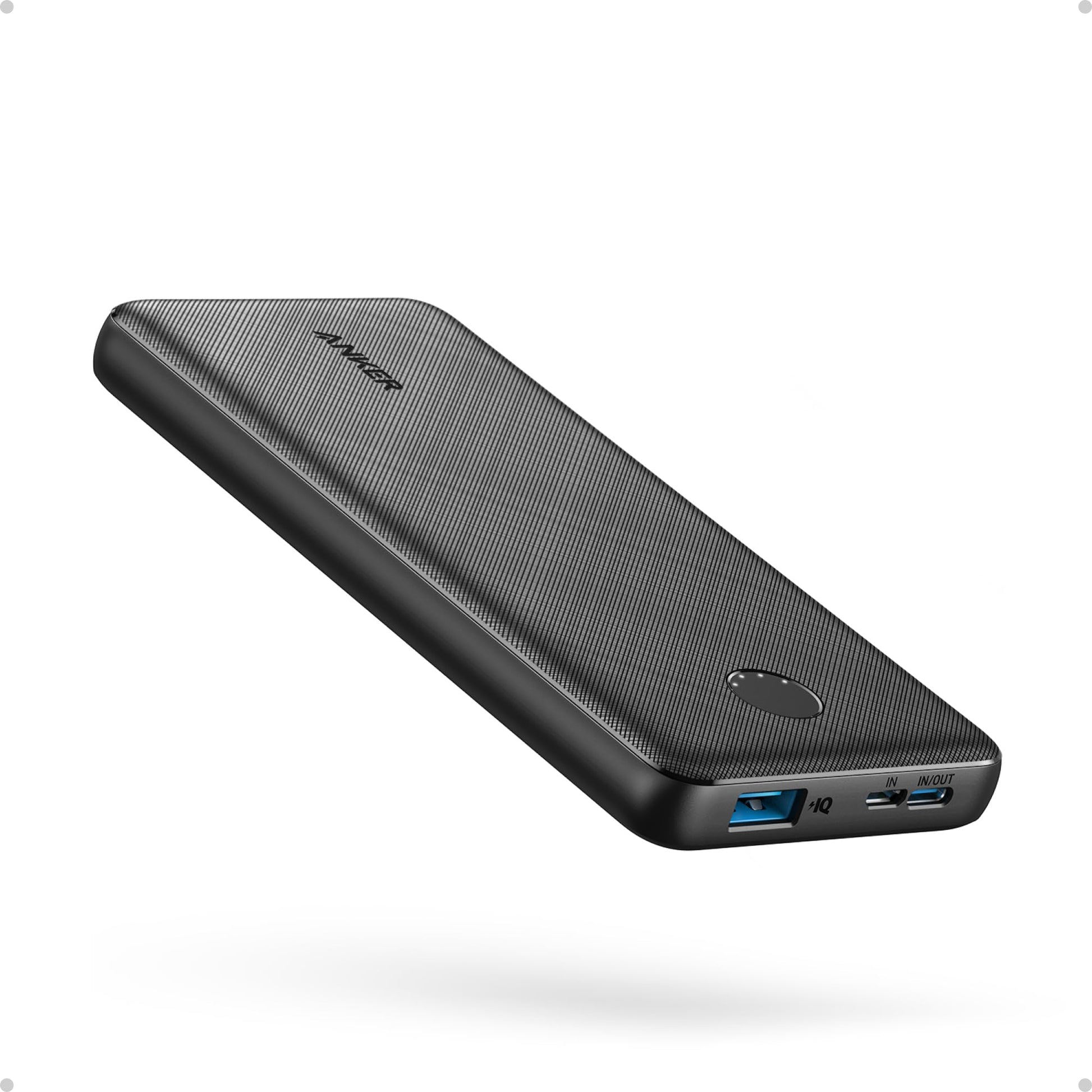 Anker Power Bank(PowerCore 10K),Compact Travel-Ready 10,000mAh Battery Pack with PowerIQ Charging Technology,5V/3A High-Speed Charging for iPhone,iPad,and More (USB-C Input and Output（Black），1pack) - Available at All In One Marketplace Canada
