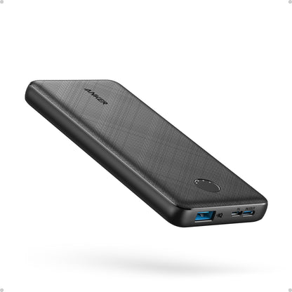 Anker Power Bank(PowerCore 10K),Compact Travel-Ready 10,000mAh Battery Pack with PowerIQ Charging Technology,5V/3A High-Speed Charging for iPhone,iPad,and More (USB-C Input and Output（Black），1pack) - Available at All In One Marketplace Canada