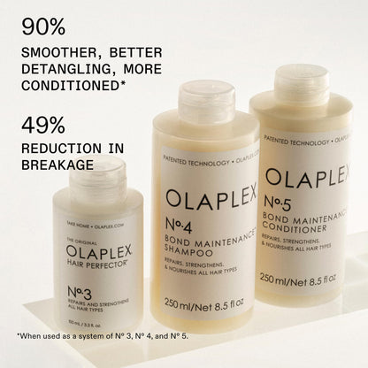 Olaplex N°.4 Bond Maintenance™ Hair Strengthening Shampoo: Repairs Damage & Defend Against Future Breakage | Replenishes Hydration | For Coily, Curly, Straight, and Wavy, 250 mL / 8.5 Fl Oz - Available at All In One Marketplace Canada