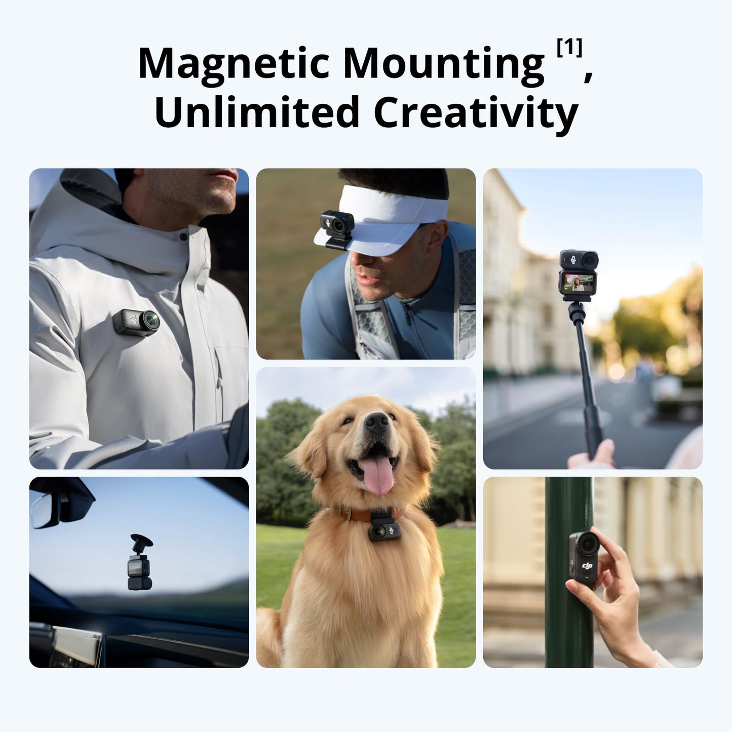 DJI Osmo Nano Standard Combo (128GB), 4K Wearable Camera, 1/1.3″ Sensor DJI