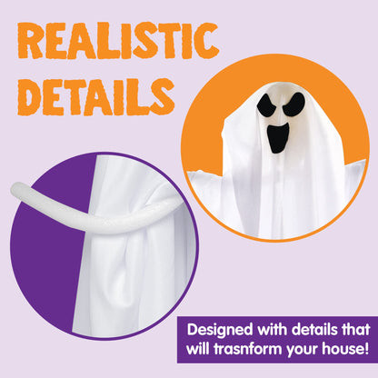 JOYIN 3 PCS Halloween Party Decorations 27.5" Hanging Ghosts, Cute Flying Ghosts for Front Yard Patio Lawn Garden Party Décor and Holiday Decorations 🍁 All In One Marketplace Canada