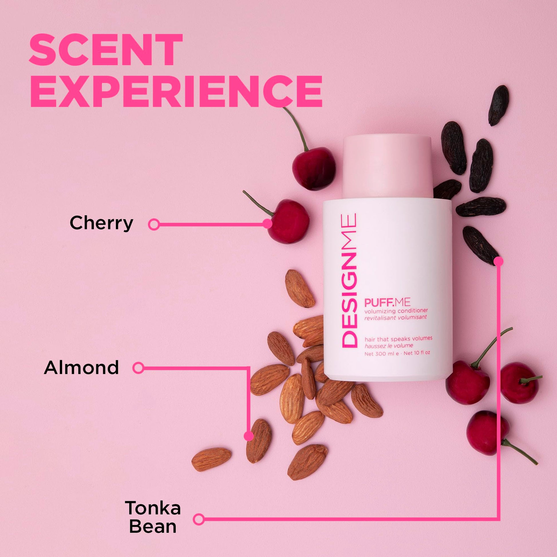 PUFF.ME Volumizing Conditioner by DESIGNME | Hydrating with Sunflower Seed Oil for Hair Volume | Detangling Conditioner for Straight & Wavy Hair | Sulfate Free - Available at All In One Marketplace Canada