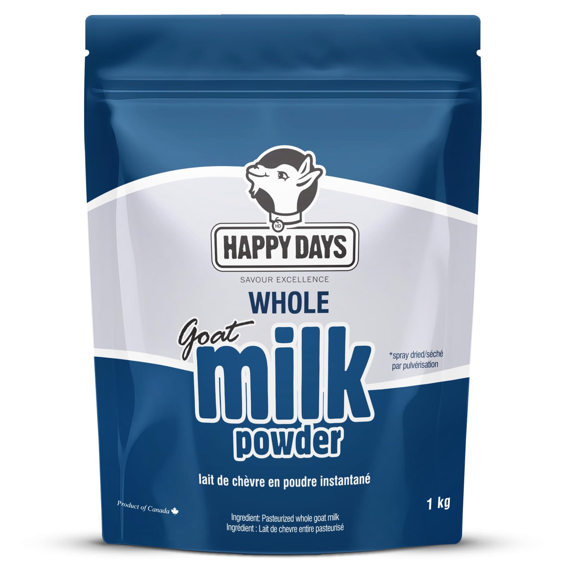Happy Days Whole Goat Milk Powder 1kg – Pure Canadian Farm-Fresh Formula