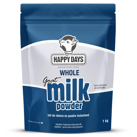 Happy Days Whole Goat Milk Powder 1kg – Pure Canadian Farm-Fresh Formula