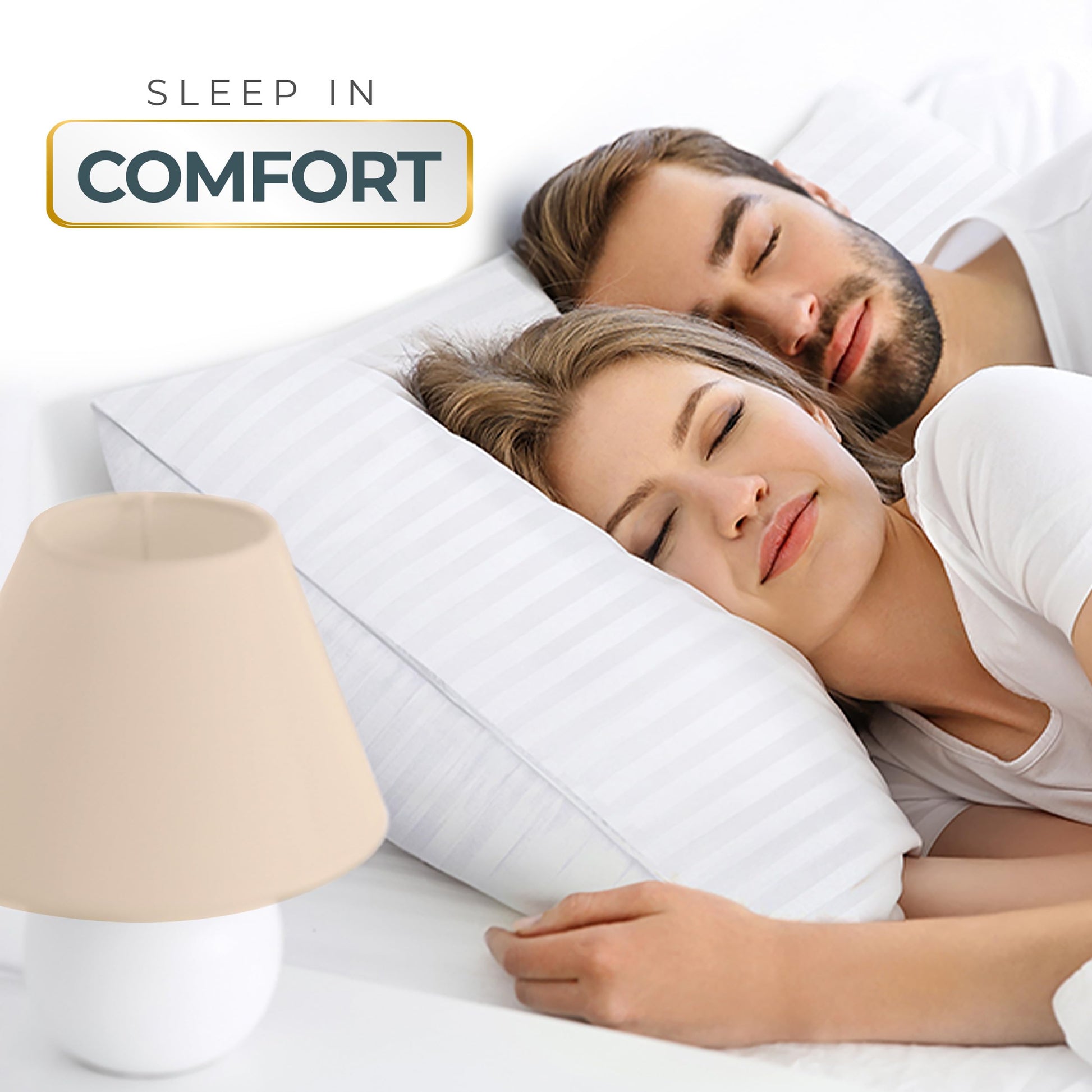 Utopia Bedding Pillows Queen Size 2 Pack – Soft, Supportive Hotel Quality Bed Pillow, Down Alternative Cooling Pillow for Side, Back or Stomach Sleepers, Premium Queen Pillows - Available at All In One Marketplace Canada