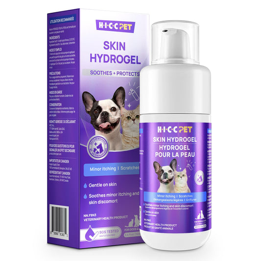HICC PET Dog Wound Care Hydro Gel, Hot Spot Treatment for Dogs, Soothes Inflammation, Prevents Infection, Treats Bites & Scratches, Cat Wound Care Solution, Small Animal Health Supplies, 100ml