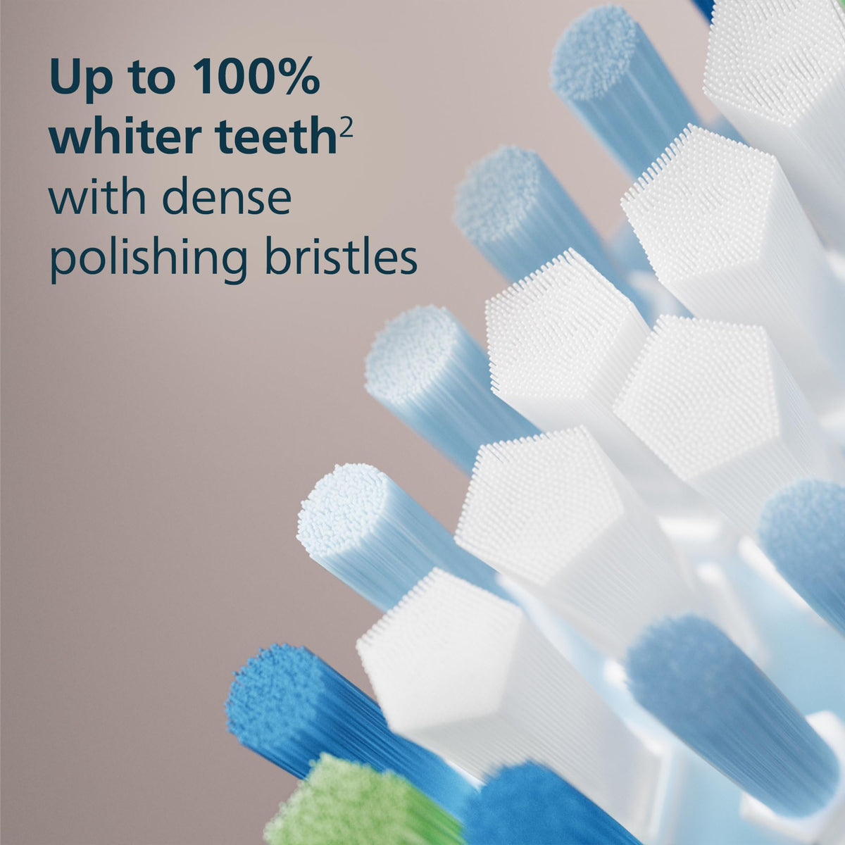 Philips Sonicare C3 Two-in-One Brush Heads, 4-Pack, 1 Year Supply, Black