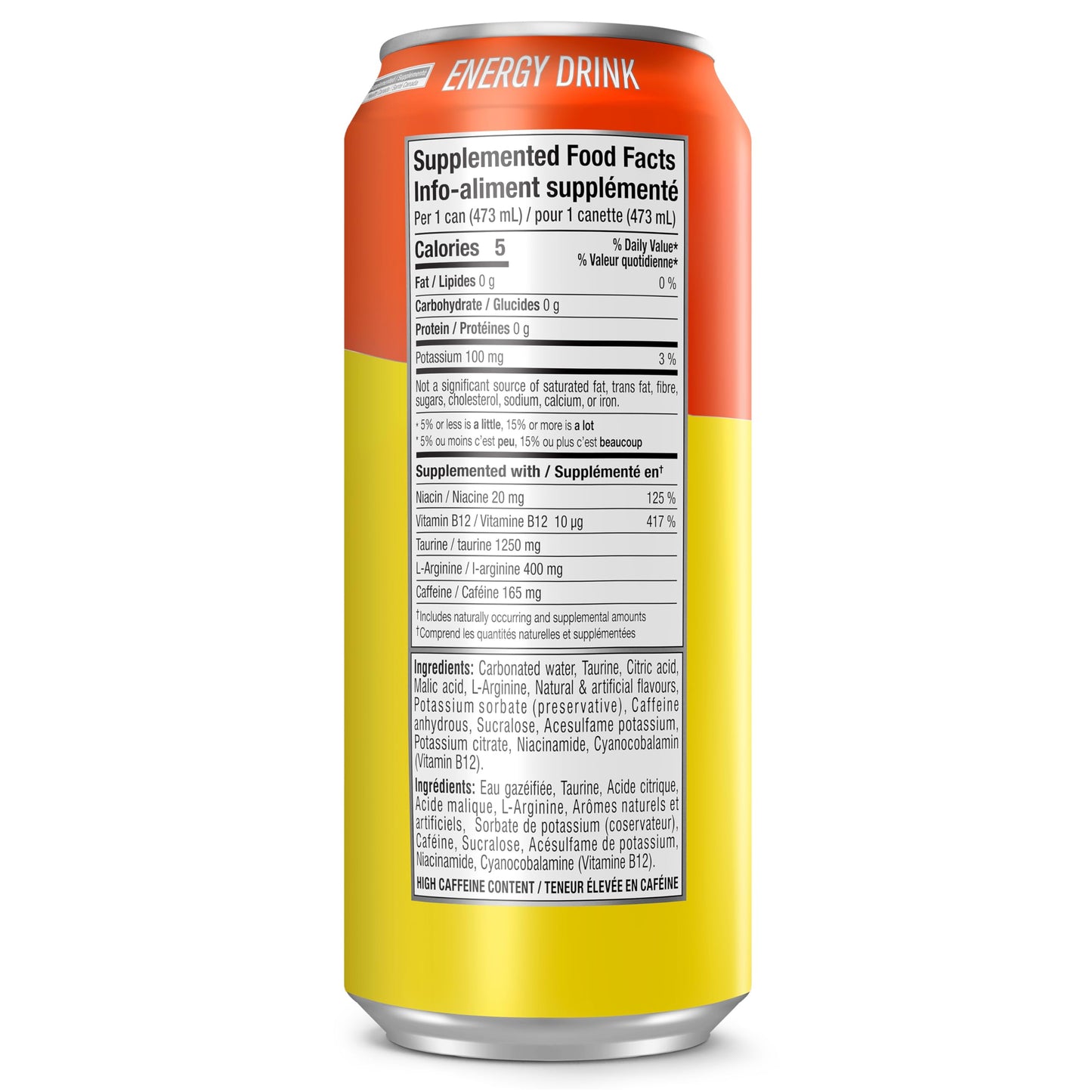 Cellucor C4 Performance Energy Drink, Orange Slice, Carbonated Sugar Free Drink with no Artificial Colours or Dyes, 473mL, 12 count