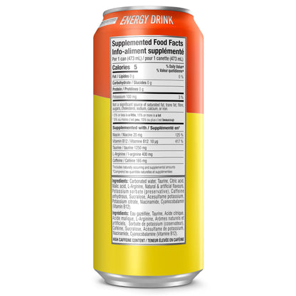 Cellucor C4 Performance Energy Drink, Orange Slice, Carbonated Sugar Free Drink with no Artificial Colours or Dyes, 473mL, 12 count