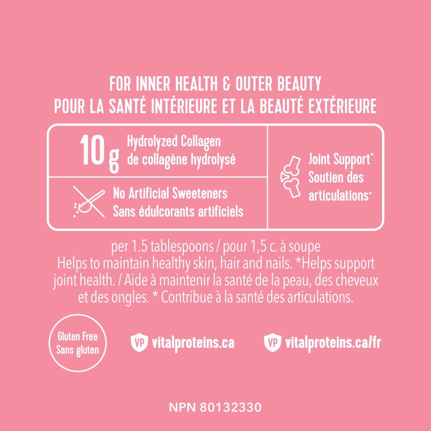 VITAL PROTEINS Beauty Collagen Peptides Strawberry Lemon Powder, Supports Hair, Skin & Nails With Hyaluronic Acid, Biotin & Vitamin C & Helps Form Collagen & Reduce Joint Pain Associated With Osteoarthritis, 201 g - Available at All In One Marketplace Canada