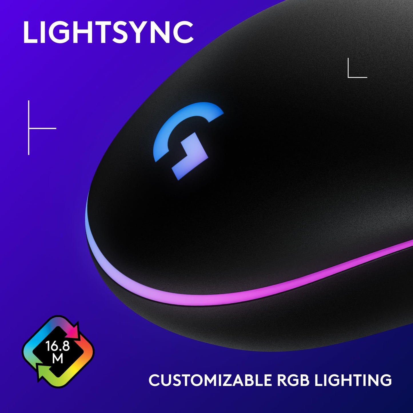 Logitech G203 Wired Gaming Mouse - Black