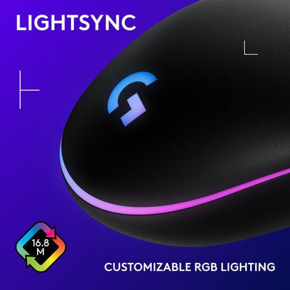 Logitech G203 Wired Gaming Mouse - Black