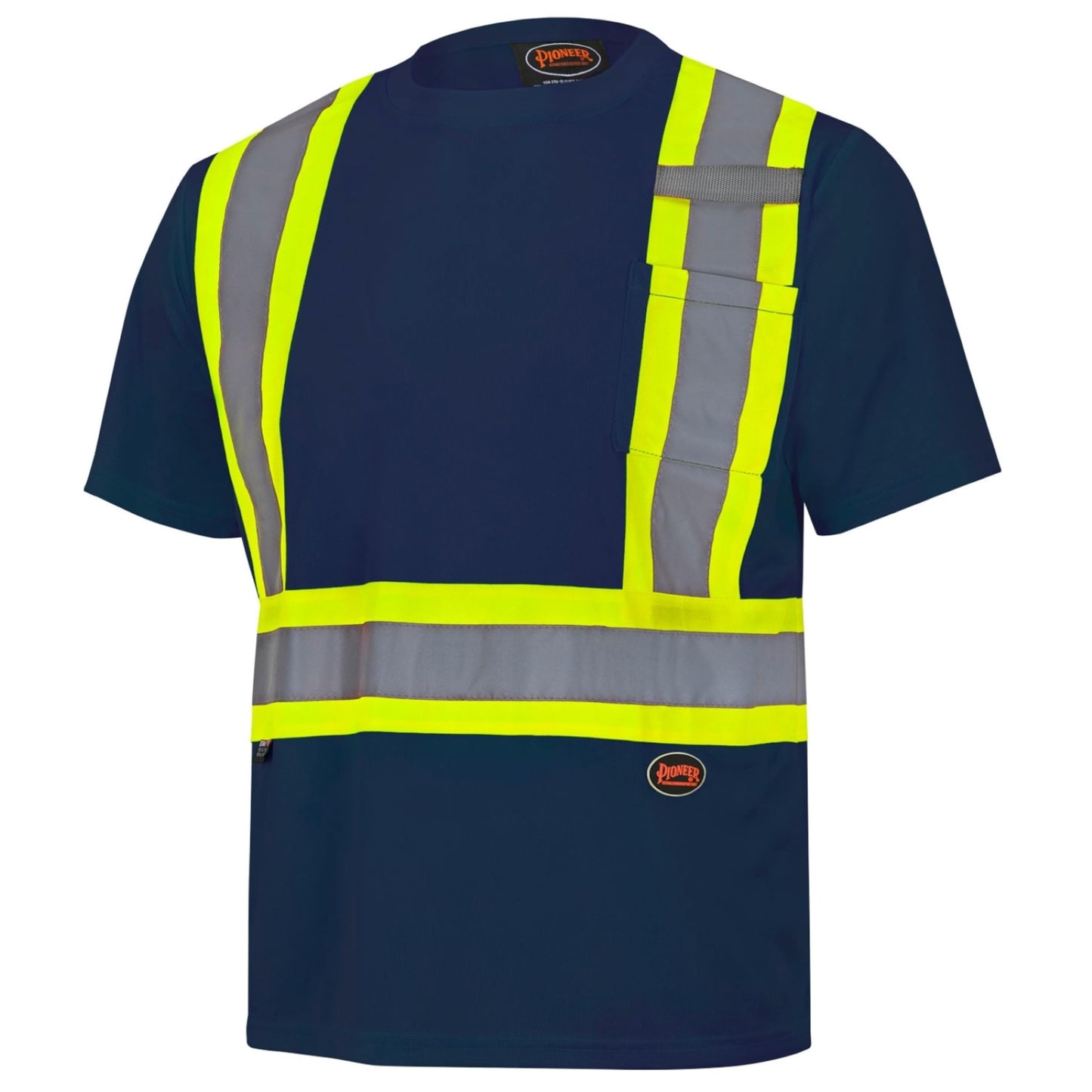Pioneer High Vis Shirt for Men - Safety T-shirt - Class 1