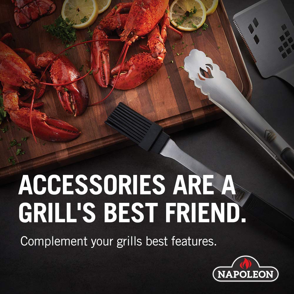 Napoleon BBQ Grill Mat - BBQ Grill Accessory, Safety Product, Non-Slip, Diamond Plate Pattern, Grey, Stylish, Protect Your Decking, Fits BBQ Grills Prestige PRO 500 Size and Smaller (68001) Napoleon
