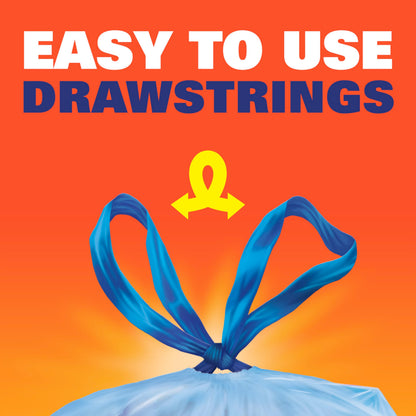 Hefty Recycling Trash/Garbage Bags (Blue, Kitchen Drawstring, 13 Gallon, 60 Count) 🍁 All In One Marketplace Canada Hefty