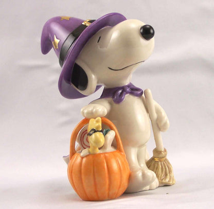 Lenox Peanuts Snoopy Bewitching Treats Halloween Figurine, 4.38-in