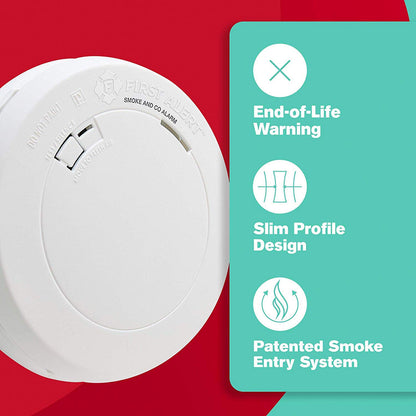 First Alert Battery Operated Smoke and Carbon Monoxide Alarm, White, PRC700A-6