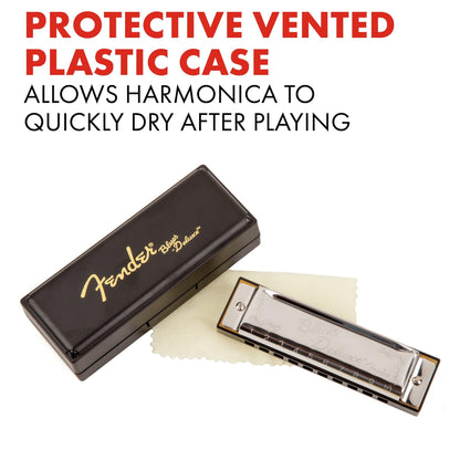 Fender Blues Deluxe Harmonica, Guitar Accessories, Key of C