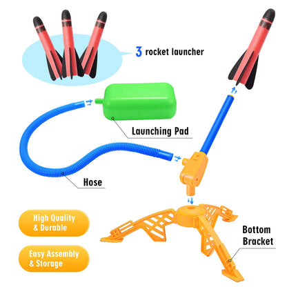 Toys for Boys Age 3-12, Notique Rocket Toy for 3-9 Year Old Boys Rocket Set Kids Toys for 3 4 5 6 7 8 9 Year Old Girls Toddler Outdoor Toy for 3-5 6-8 Christmas Birthday Gifts for Boy Girl - Available at All In One Marketplace Canada