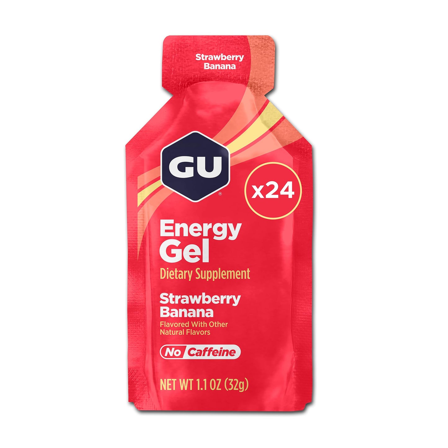 GU ENERGY Original Sports Nutrition Energy Gel, Strawberry Banana, 24-Count 🍁 All In One Marketplace Canada