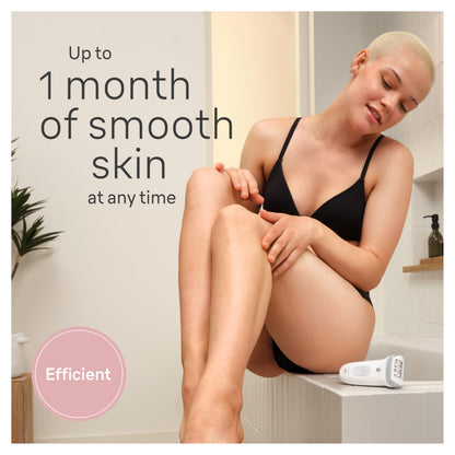 Braun Silk-épil 7 Epilator, Wet and Dry, Wide Head, Includes Shaver Head and Trimmer Comb, SE7-041, Silver - Available at All In One Marketplace Canada
