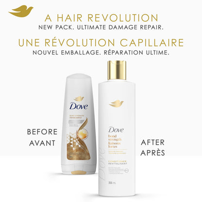 Dove Bond Strength Damage Therapy Shampoo & Conditioner, 355mL, 4-Pack