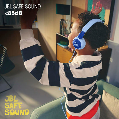JBL Junior 320 - Wired on-Ear Kids Headphones - Blue