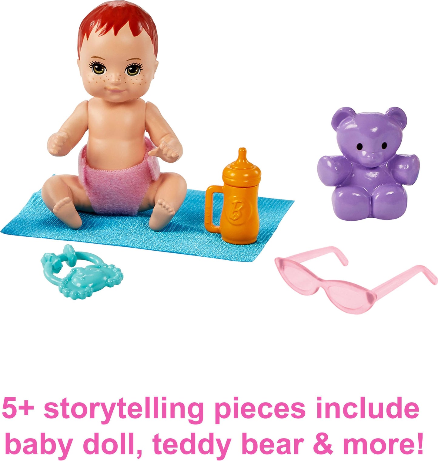 Barbie Skipper Babysitters, Inc. Playset with Skipper Babysitter Doll (Brunette), Stroller, Baby Doll & 5 Accessories, Toy for 3 Year Olds & Up - Available at All In One Marketplace Canada