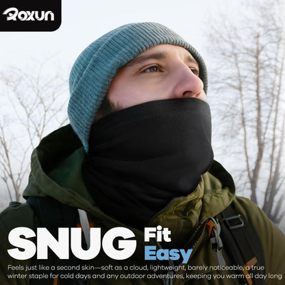 ROXUN Neck Gaiter, 2 Pack Winter Neck Warmer Fleece Cold Weather Face Mask 🍁 All In One Marketplace Canada