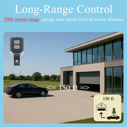 2 for LiftMaster Chamberlain Craftsman Garage Door Opener Remote 893MAX 893LM 971LM 373LM,Keychain - Available at All In One Marketplace Canada