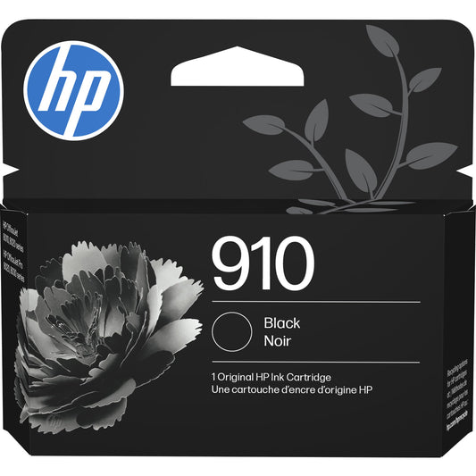 Original HP 910 Black Ink Cartridge | Works with HP OfficeJet 8010 8020 HP OfficeJet Pro 8020 8030 | Eligible for Instant Ink, Standard Yield, Standard Yield Ink Cartridge